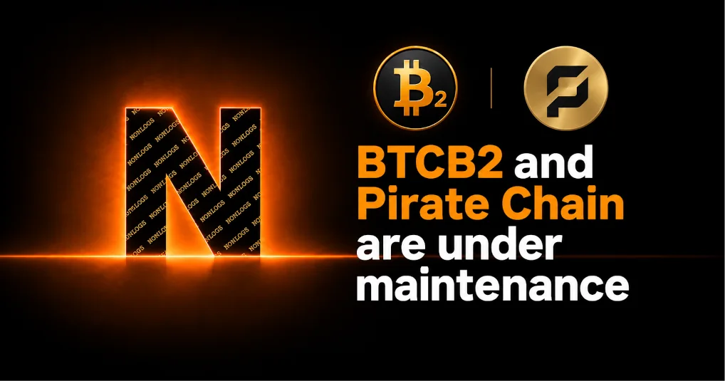 BTCB2 and Pirate Chain under maintenance